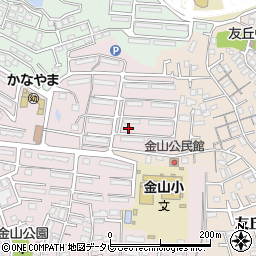福岡県福岡市城南区金山団地54周辺の地図