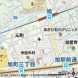 高知県高知市元町3周辺の地図