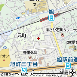 高知県高知市元町6周辺の地図