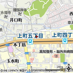 高知銀行旭支店周辺の地図