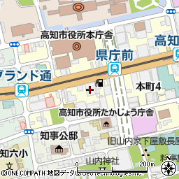 高知会館周辺の地図