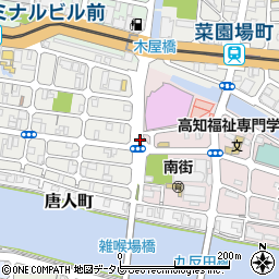高知県高知市九反田1周辺の地図