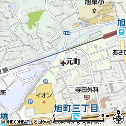 高知県高知市元町64周辺の地図