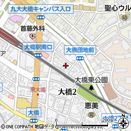 水道レスキュー福岡市南区大橋営業所周辺の地図
