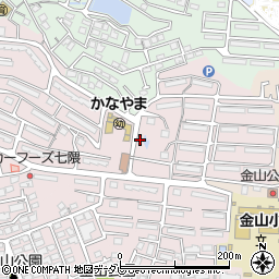福岡県福岡市城南区金山団地周辺の地図