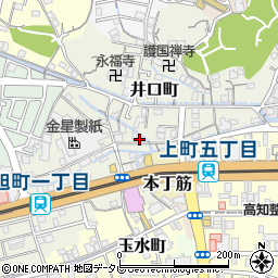 高知県高知市井口町76周辺の地図