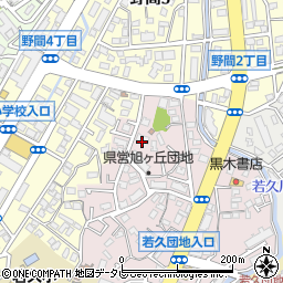 福岡県公営住宅旭ケ丘団地３棟周辺の地図