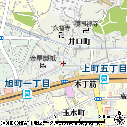 高知県高知市井口町71周辺の地図