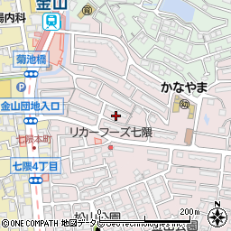 福岡県福岡市城南区金山団地13周辺の地図