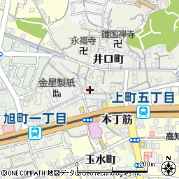 高知県高知市井口町72周辺の地図