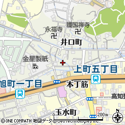 高知県高知市井口町75周辺の地図
