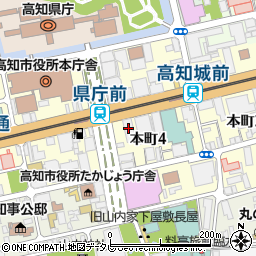 株式会社阪急交通社　高知支店国内旅行周辺の地図
