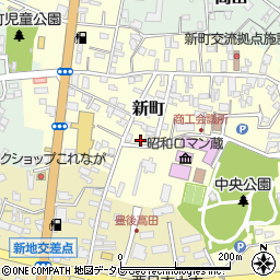 大分県豊後高田市新町周辺の地図