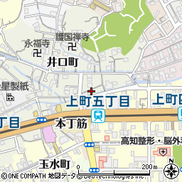 高知県高知市井口町23周辺の地図