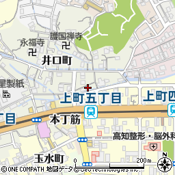 高知県高知市井口町22周辺の地図