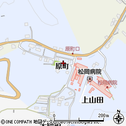 福岡県嘉麻市原町周辺の地図