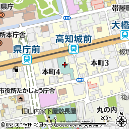 ザクラウンパレス新阪急高知周辺の地図