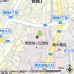 福岡県公営住宅旭ヶ丘団地集会室周辺の地図
