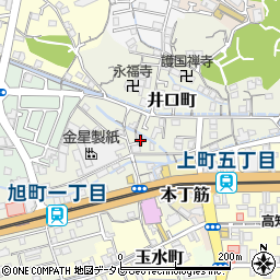高知県高知市井口町73周辺の地図
