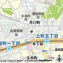 高知県高知市井口町45周辺の地図