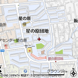 福岡県福岡市早良区星の原団地周辺の地図