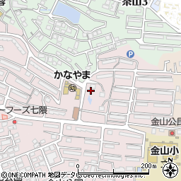 福岡県福岡市城南区金山団地34周辺の地図