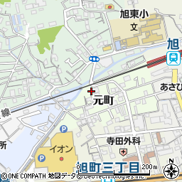 高知県高知市元町62周辺の地図