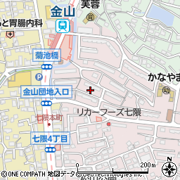 福岡県福岡市城南区金山団地5周辺の地図