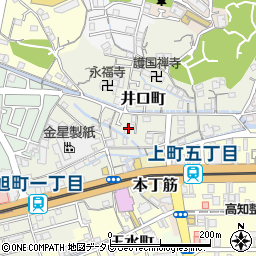 高知県高知市井口町44周辺の地図