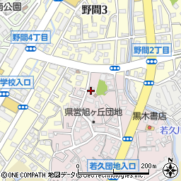 福岡県公営住宅旭ケ丘団地１棟周辺の地図