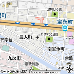 高知県高知市農人町2-5周辺の地図