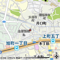 高知県高知市井口町69周辺の地図