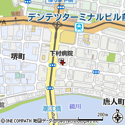 ホテルアベスト高知周辺の地図