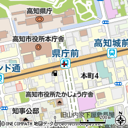 県庁前駅周辺の地図