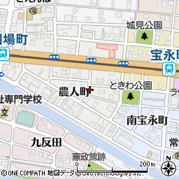 高知県高知市農人町2-23周辺の地図