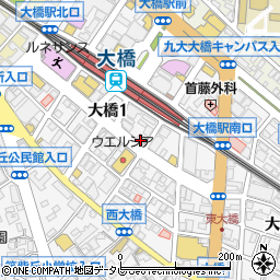 シダックスコミュニティー株式会社　福岡大橋駅前クラブ周辺の地図