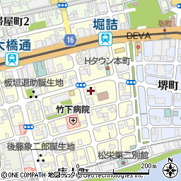 共水連　高知支店周辺の地図