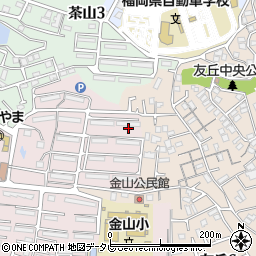 福岡県福岡市城南区金山団地49周辺の地図