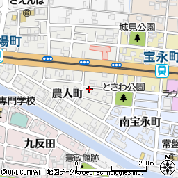 高知県高知市農人町2-2周辺の地図