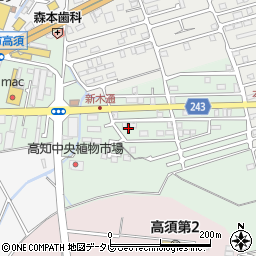 高知県高知市高須東町周辺の地図