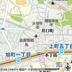 高知県高知市井口町52周辺の地図