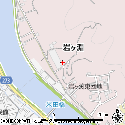 高知県高知市岩ヶ淵周辺の地図