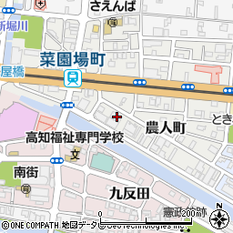 高知県高知市農人町5-27周辺の地図