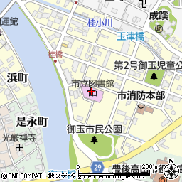 豊後高田市立図書館周辺の地図