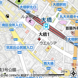 ａｕショップ大橋駅西周辺の地図