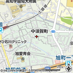 高知県高知市中須賀町周辺の地図