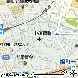 高知県高知市中須賀町周辺の地図