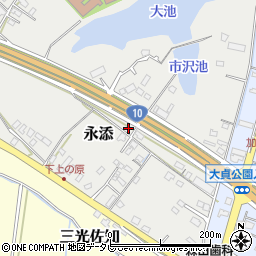 株式会社デンヒチ　中津営業所周辺の地図