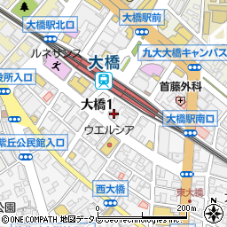 シティコンタクト大橋駅前店周辺の地図