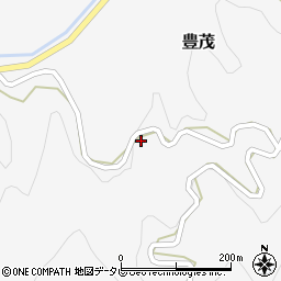 愛媛県大洲市豊茂375周辺の地図